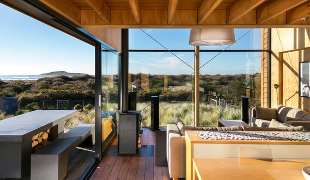 Coastal Living Room by Mason & Wales Architects
