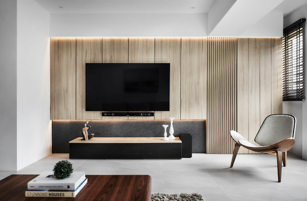 Modern Family  Room by Icon Interior Design Pte Ltd