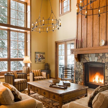 Ski Cabin Living Room in Taos Ski Valley, New Mexico