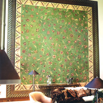Tapestry Mural in Trompe l'oeil Frame