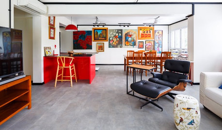 Houzz Tour: Chinoiserie Meets Industrial for a Single Gal