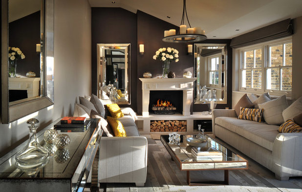 Transitional Living Room by Zephyr Interiors
