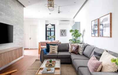 Houzz Tour: A New Flat is Given an Elegant, Space-smart Makeover