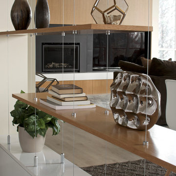The Glass House: Modern Living & Dining Room Design