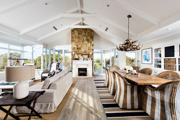 Beach Style Living Room by Webb & Brown-Neaves