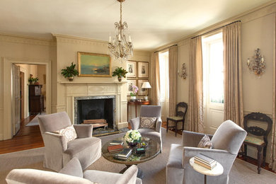 Living room - traditional living room idea in Charleston