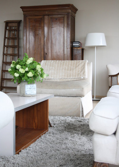 Transitional Living Room by Holly Marder