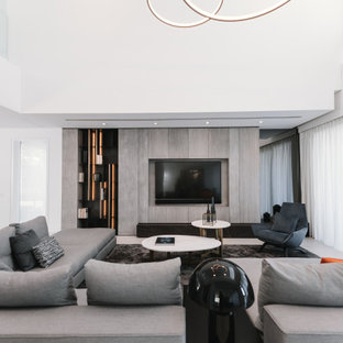 Ideas para salones | Fotos de salones con televisor colgado en la pared