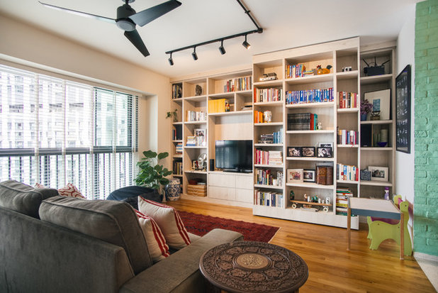 Eclectic Living Room by Urban Habitat Design