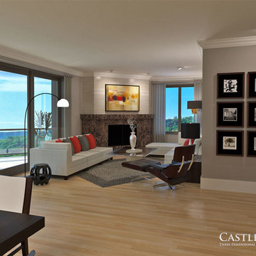 The Reserve on the Erie Canal--Loft Condos-Penthouse - Living Room