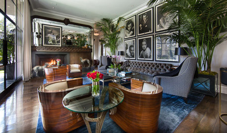 Get Some Great Gatsby Glamour with Art Deco Living Room Styling
