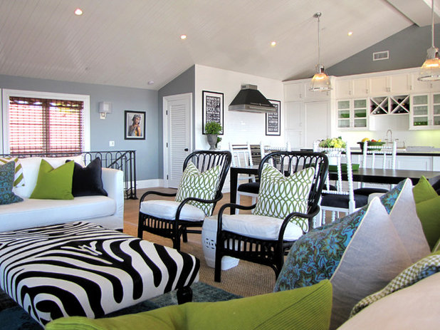 Beach Style Living Room by Tara Bussema