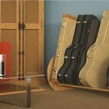 The Studio™ Deluxe Guitar Case Rack