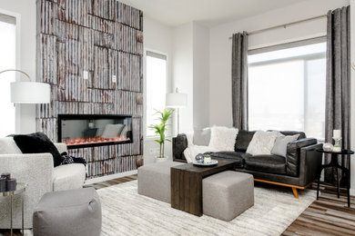 Example of a living room design in Edmonton