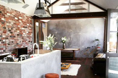 Design ideas for a small urban living room in Perth.