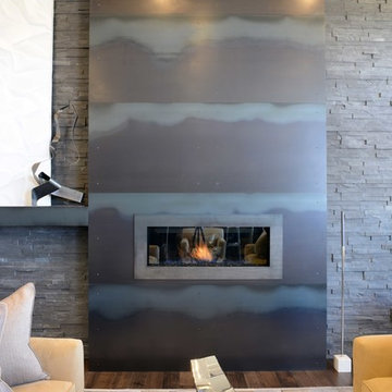 The W Residence- Formal Living Room Fireplace