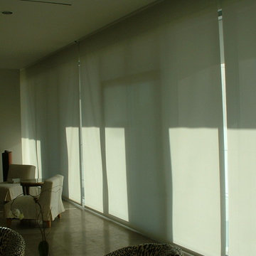 These large format shades (each being 10 feet wide and 10 feet high
