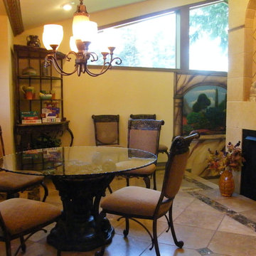 This space is used for small dinners and family game nights.