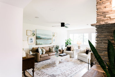 Inspiration for a 1950s living room remodel in Atlanta