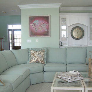 75 Beautiful Tiffany Blue Living Room Pictures & Ideas - July, 2021 | Houzz