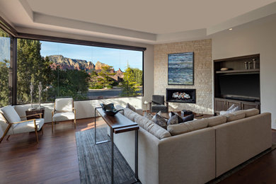Southwest living room photo in Phoenix
