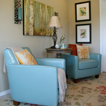 Tiny Guest Cottage Sitting Area