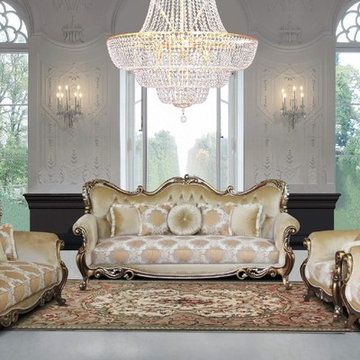 Tiziano Luxury Sofa Set ( 100% Hand carved Solid Mahogany Wood )