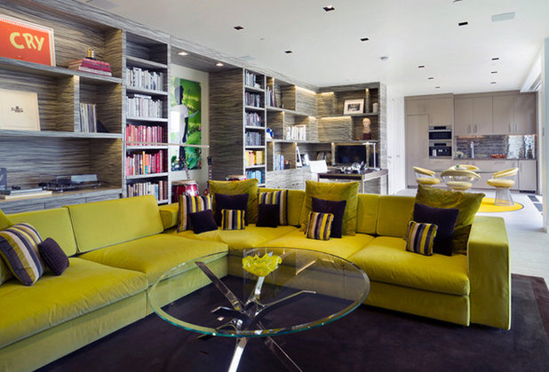 Contemporary Living Room TK Design