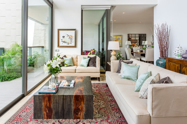 Transitional Living Room by Interior Design Journey Pte Ltd