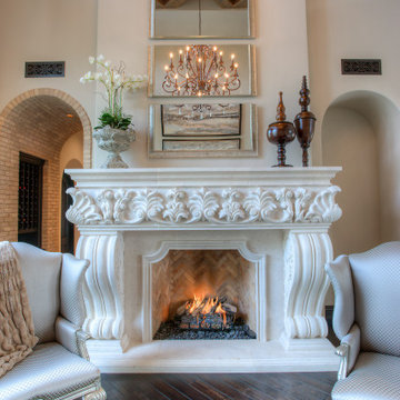 Living Room Custom Fireplace