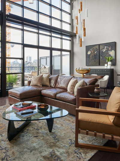 Modern Living Room by KMSalter Design