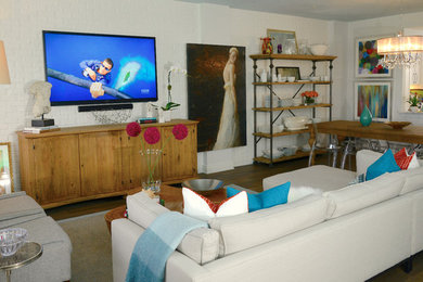 Inspiration for a transitional living room remodel in Orlando