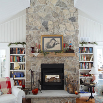 Traditional Country Fireplace