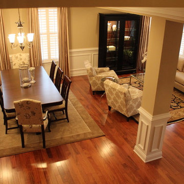 Traditional Dining Room & Living Room