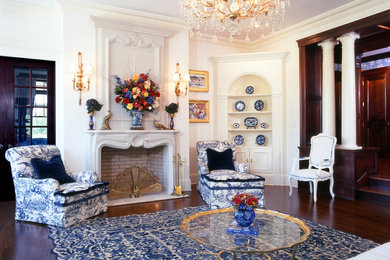 Traditional Hamptons Living Room