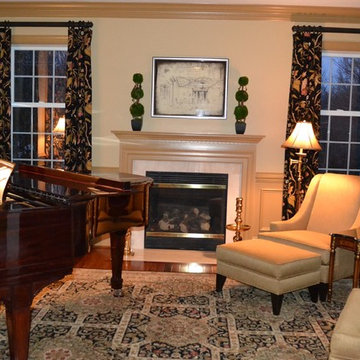 Traditional Living Room and Foyer