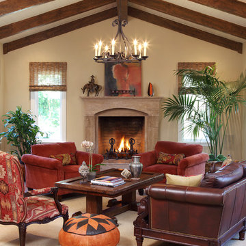 Traditional living room, Atherton