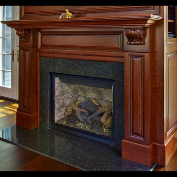 Traditional Living Room Fireplace