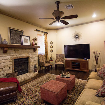 Traditional Living Room in Edmond