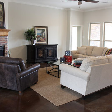 Traditional Living Room in Midland