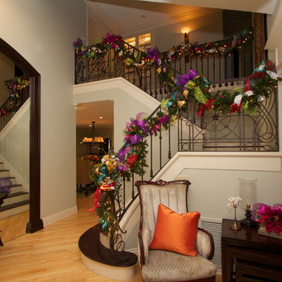 Elegant living room photo in San Diego