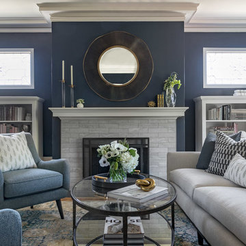 Traditional Living Spaces Get a Contemporary Makeover
