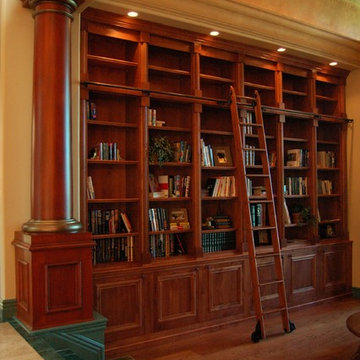 Traditional Style Library and reading room