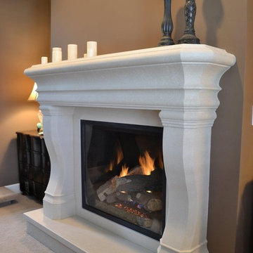 Traditional Town and Country Fireplace