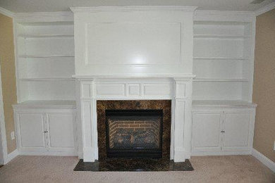 Traditional  Wall with Direct Vent  Fireplace