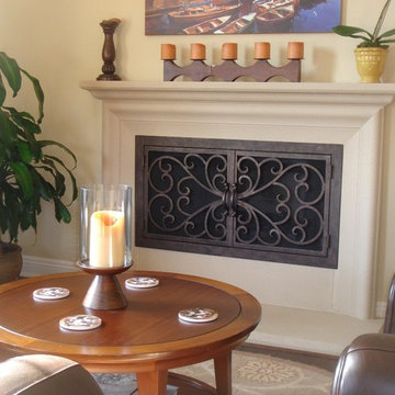 Traditional Wood Fireplace