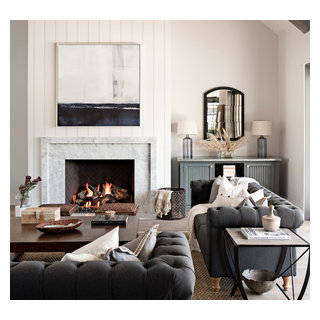 Transitional Arcadia - Farmhouse - Living Room - Phoenix - by CJ ...