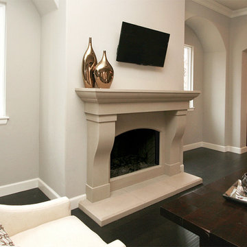 Transitional Fireplace Mantel Styles