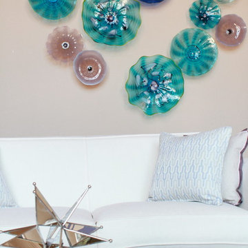 Transitional Lavender and Blue Frisco Home
