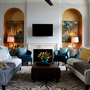 Transitional Living Room